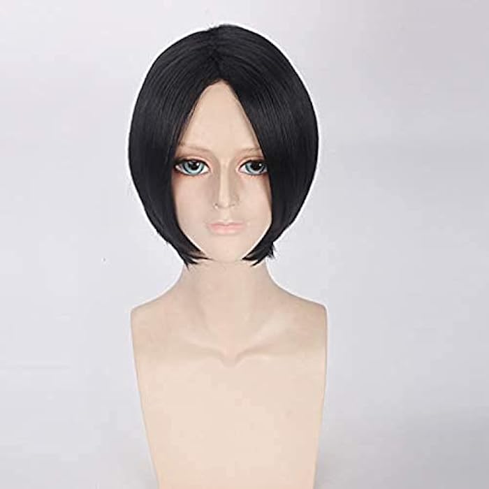 DILLARDS Other Black Synthetic Straight Cosplay Wig, 35Cm, Short - Image 1